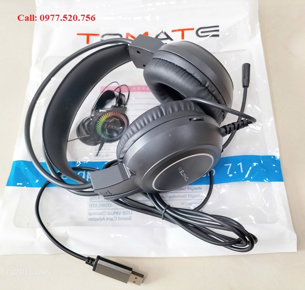 Tai Nghe 7.1 Tomate A9 Gaming Đèn Led RGB , Kết Nối Qua Cổng Usb